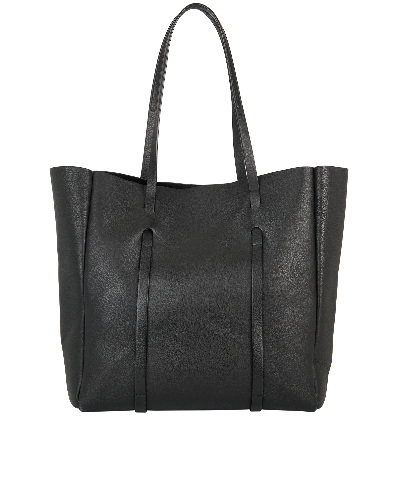 Everyday Tote, &pound;395, Handbags, Black, Leather, Back view